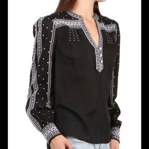 Veronica Beard Carta Blouse Sz 8